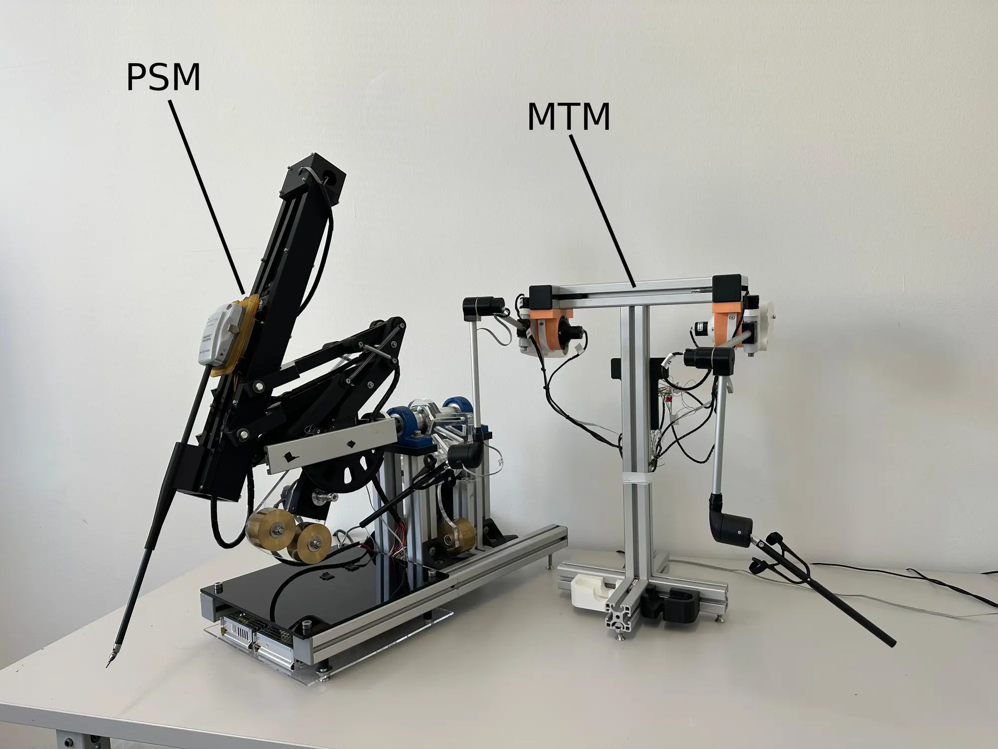 Desktop teleoperated surgical system